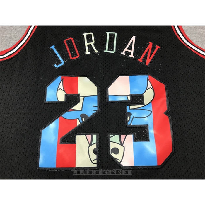 Camiseta Chicago Bulls Michael Jordan #23 Mitchell & Ness 1997-98 Negro2
